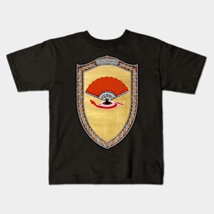 The Fans (Shield Copper and Silver Celtic Rope on wood) Kids T-Shirt